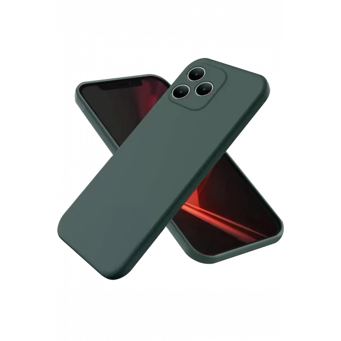 Mey İthalat®  Realme Note 50 4G Kılıf First Silikon - Koyu Yeşil