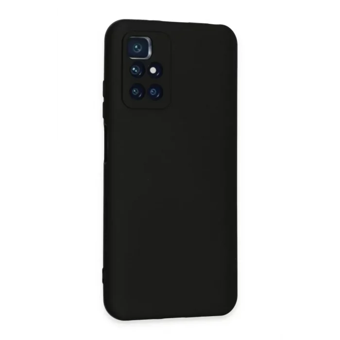 Mey İthalat®   Redmi 10 2022 Kılıf Nano içi Kadife Silikon - Siyah