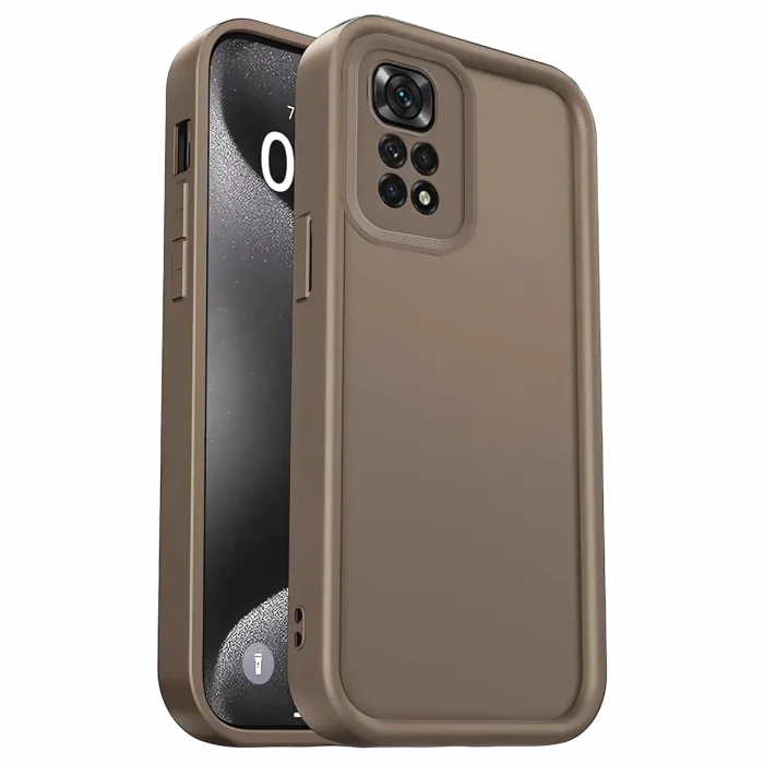 Mey İthalat®   Redmi 10 2022 Kılıf Viera Silikon - Kahverengi
