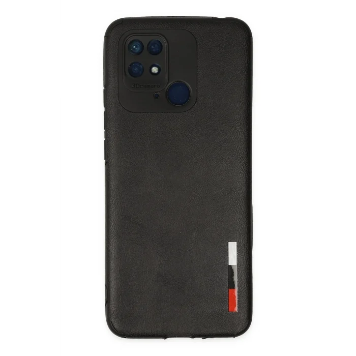 Mey İthalat®   Redmi 10C Kılıf Loop Deri Silikon - Siyah
