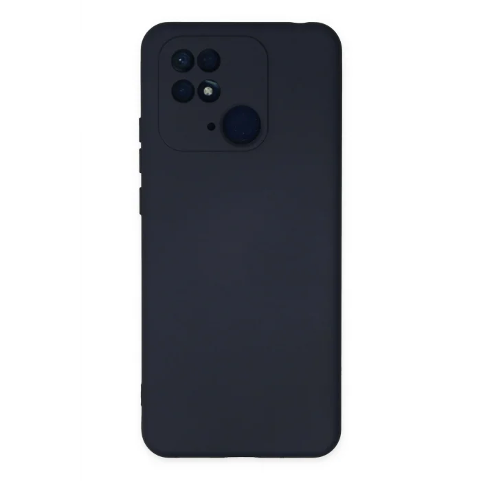 Mey İthalat®   Redmi 10C Kılıf Nano içi Kadife Silikon - Lacivert