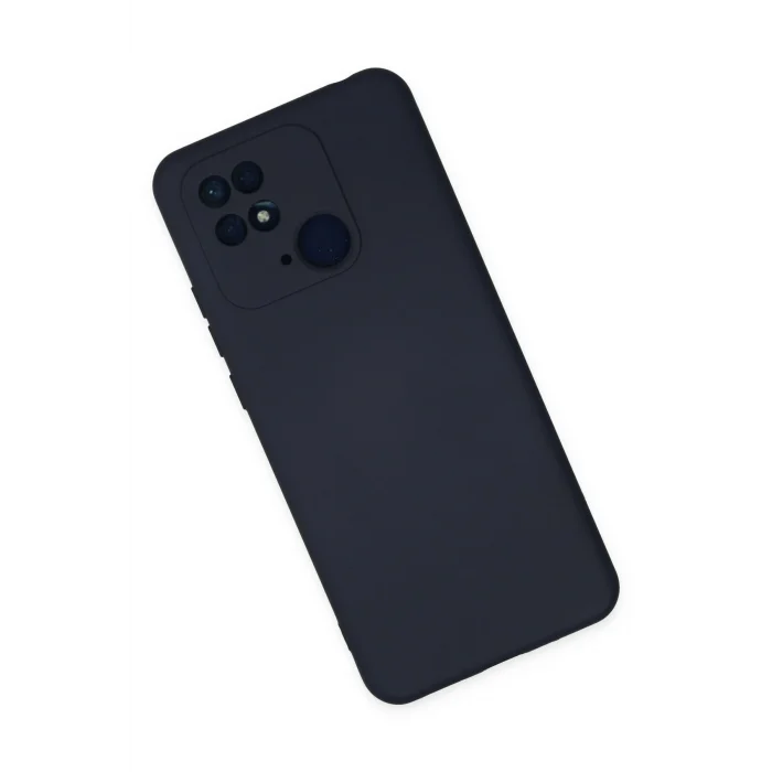 Mey İthalat®   Redmi 10C Kılıf Nano içi Kadife Silikon - Lacivert