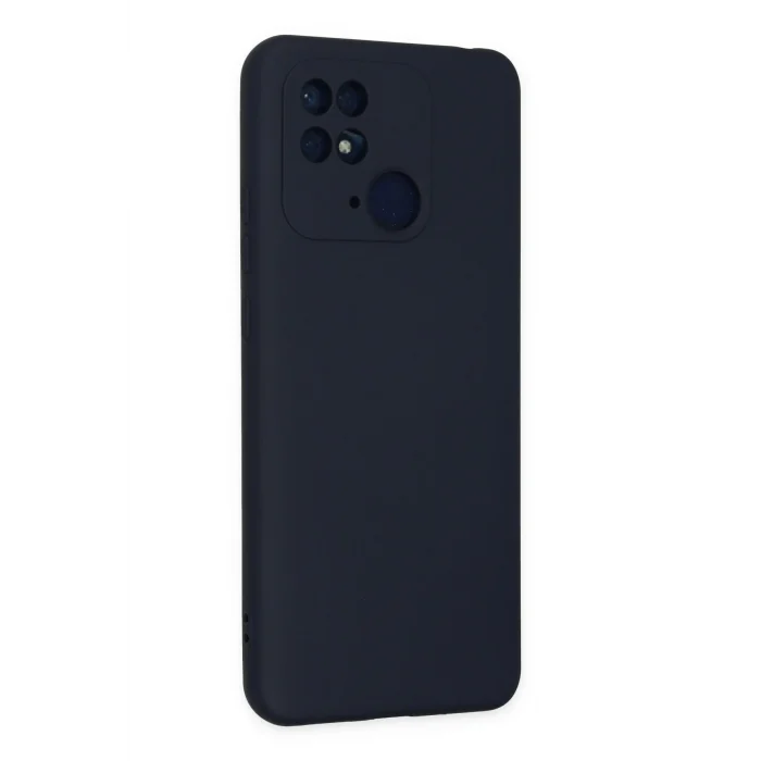 Mey İthalat®   Redmi 10C Kılıf Nano içi Kadife Silikon - Lacivert