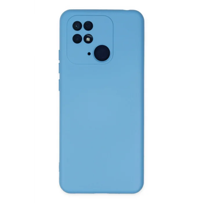 Mey İthalat®   Redmi 10C Kılıf Nano içi Kadife Silikon - Mavi