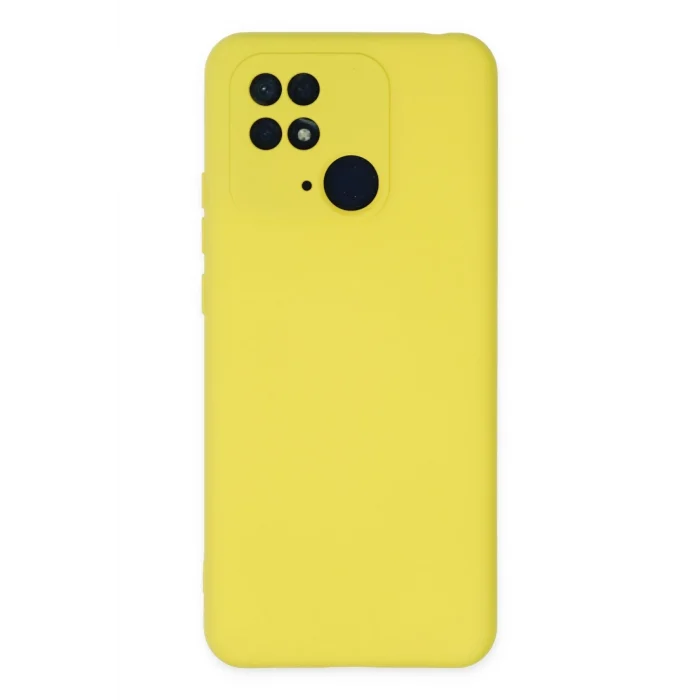 Mey İthalat®   Redmi 10C Kılıf Nano içi Kadife Silikon - Sarı