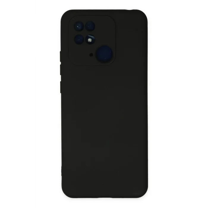 Mey İthalat®   Redmi 10C Kılıf Nano içi Kadife Silikon - Siyah