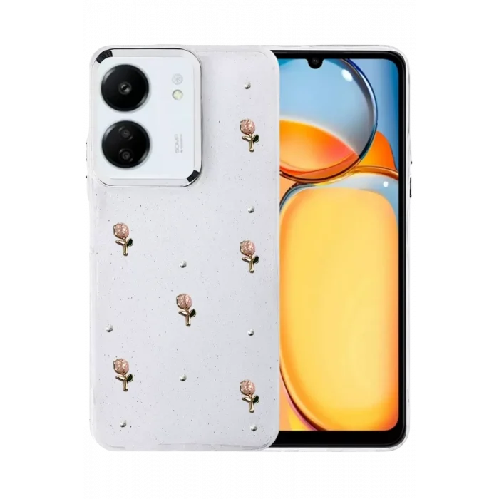 Mey İthalat®   Redmi 13C Fiyonk Desenli Kapak - Desen 6