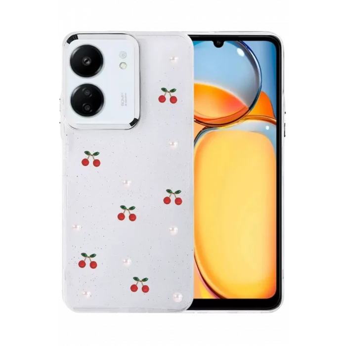 Mey İthalat®   Redmi 13C Fiyonk Desenli Kapak - Desen 9