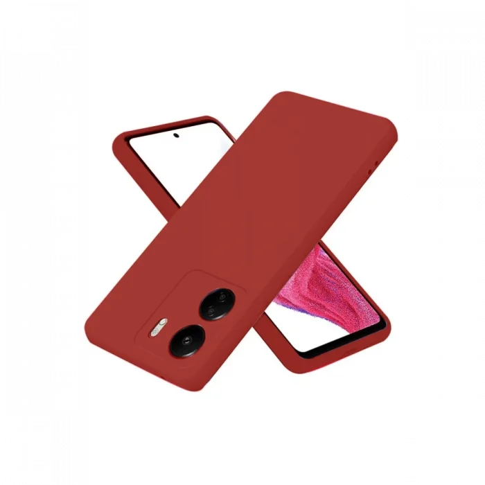 Mey İthalat®   Redmi 13C Kılıf First Silikon - Bordo