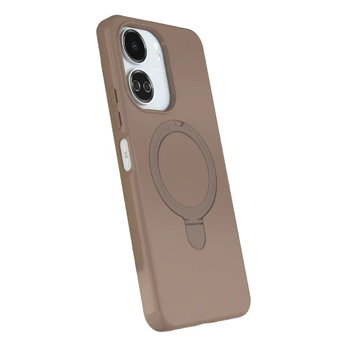 Mey İthalat®   Redmi 13C Regal Magsafe Standlı Kapak - Çöl Titanyum