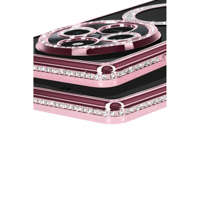 Mey İthalat®   Redmi 14C Joke Simli Magneticsafe Kılıf - Pembe