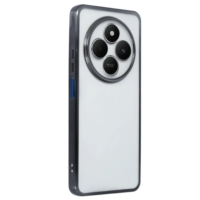 Mey İthalat®   Redmi 14C Kılıf  Lensli Silikon - Siyah
