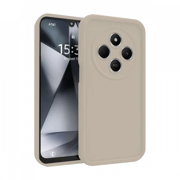 Mey İthalat®   Redmi 14C Kılıf Viera Silikon - Krem