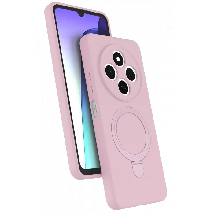 Mey İthalat®   Redmi 14C Regal Magsafe Standlı Kapak - Açık Pembe
