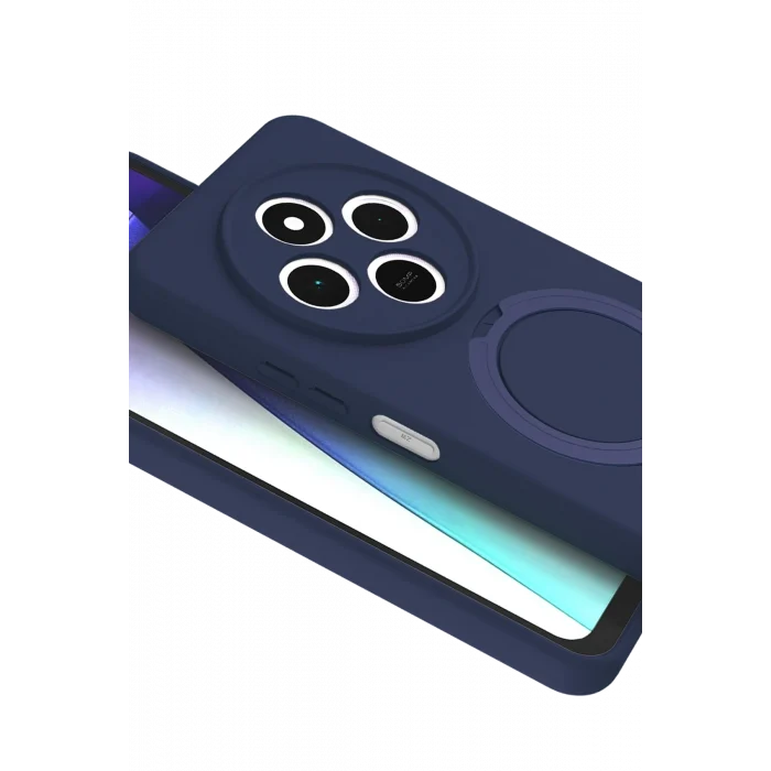 Mey İthalat®   Redmi 14C Regal Magsafe Standlı Kapak - Lacivert