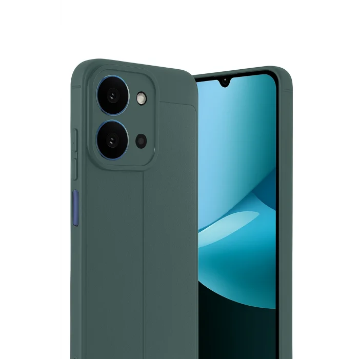 Mey İthalat®   Redmi 15C 4G Auto Focus Kapak - Koyu Yeşil