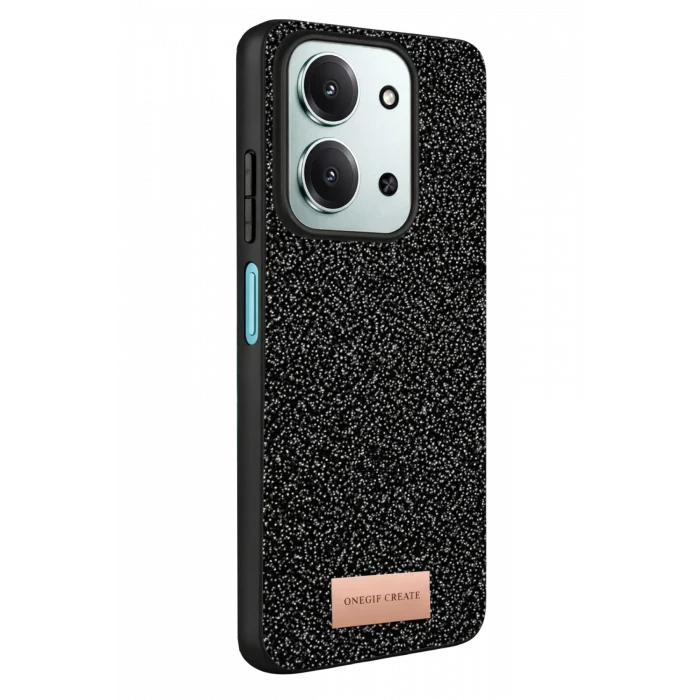 Mey İthalat®   Redmi 15C 4G Bright Simli Kapak - Siyah