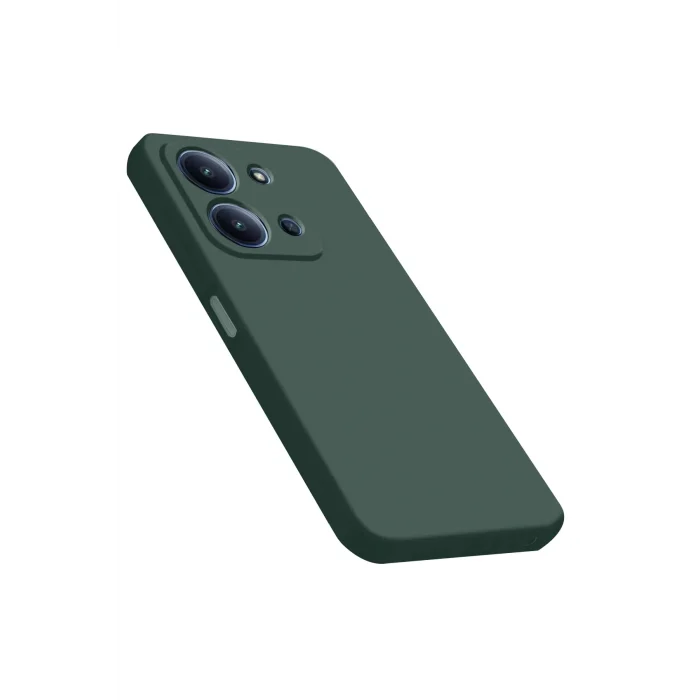 Mey İthalat®   Redmi 15C 4G Nano içi Kadife Silikon - Koyu Yeşil