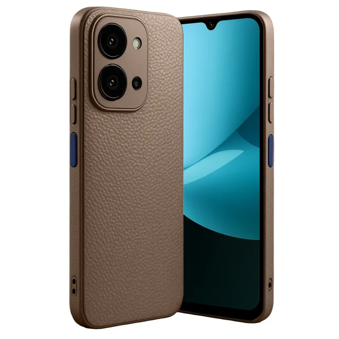Mey İthalat®   Redmi 15C 4G Thermax Silikon Kılıf - Kahverengi
