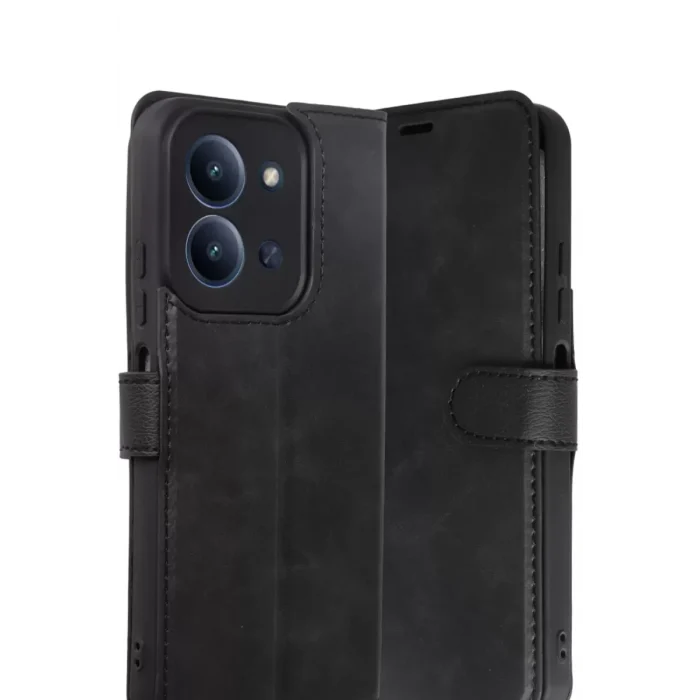 Mey İthalat®   Redmi 15C 4G Trend S Plus Kapaklı Kılıf - Siyah