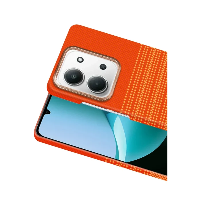 Mey İthalat®   Redmi 15C 4G Vega Magsafe Kapak - Turuncu