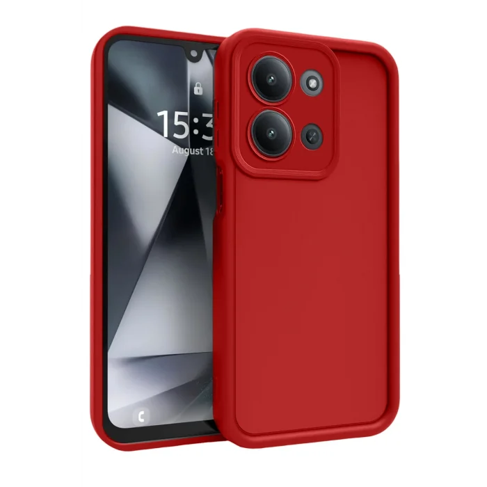 Mey İthalat®   Redmi 15C 4G Viera Silikon - Kırmızı