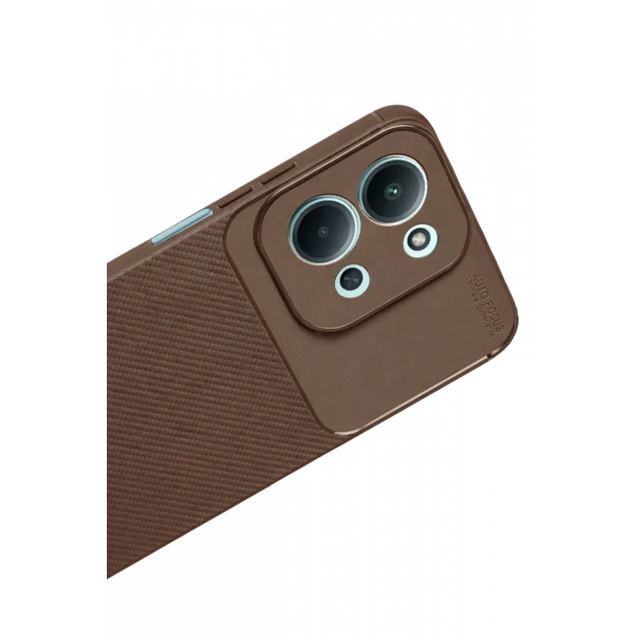Mey İthalat®   Redmi 15C 5G Auto Focus Karbon Kapak - Kahverengi