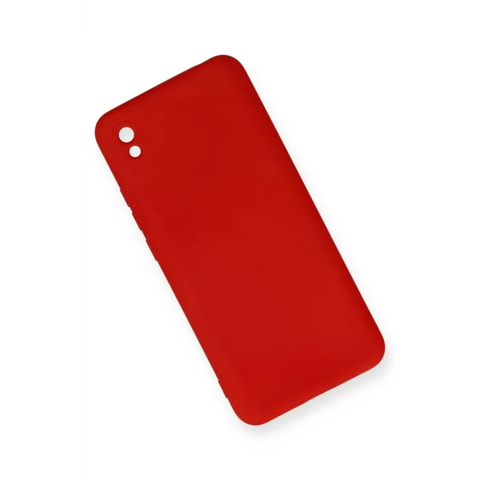 Mey İthalat®   Redmi 9A Kılıf Nano içi Kadife Silikon - Kırmızı