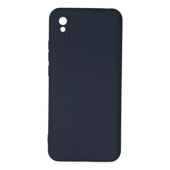 Mey İthalat®   Redmi 9A Kılıf Nano içi Kadife Silikon - Lacivert