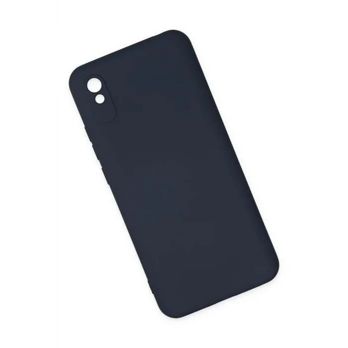 Mey İthalat®   Redmi 9A Kılıf Nano içi Kadife Silikon - Lacivert