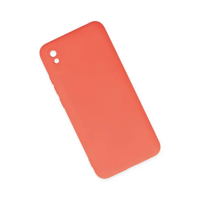 Mey İthalat®   Redmi 9A Kılıf Nano içi Kadife Silikon - Turuncu