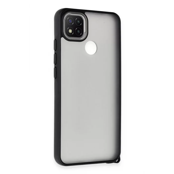 Mey İthalat®   Redmi 9C Kılıf Elegant Kapak - Siyah