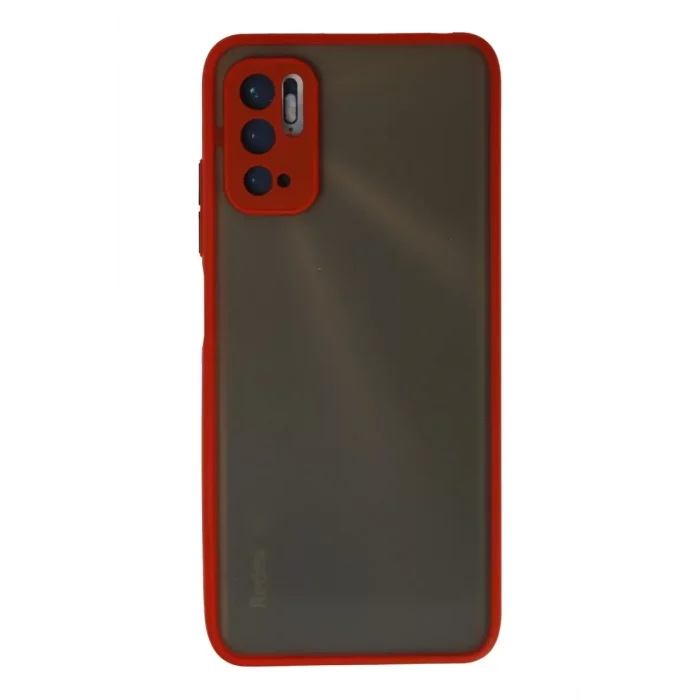 Mey İthalat®   Redmi Note 10 5G Kılıf Montreal Silikon Kapak - Kırmızı