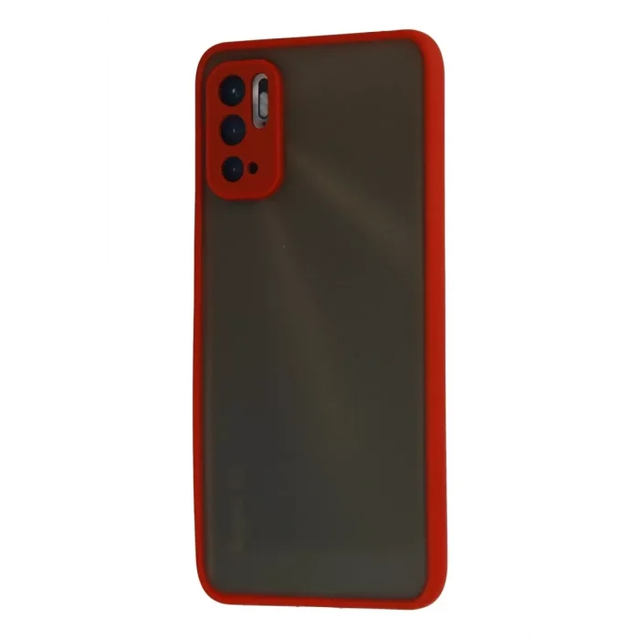 Mey İthalat®   Redmi Note 10 5G Kılıf Montreal Silikon Kapak - Kırmızı