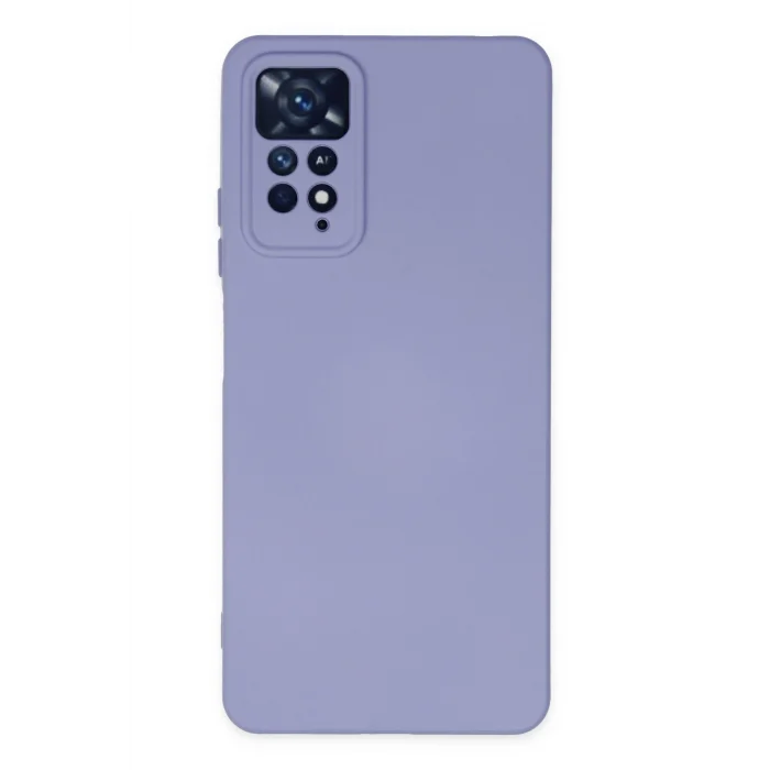 Mey İthalat®   Redmi Note 11 Pro Kılıf Nano içi Kadife Silikon - Lila