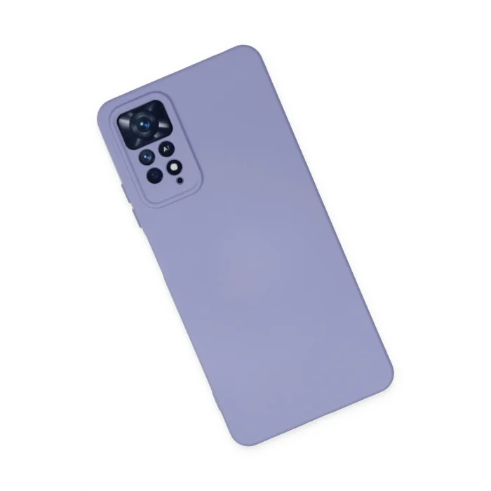 Mey İthalat®   Redmi Note 11 Pro Kılıf Nano içi Kadife Silikon - Lila