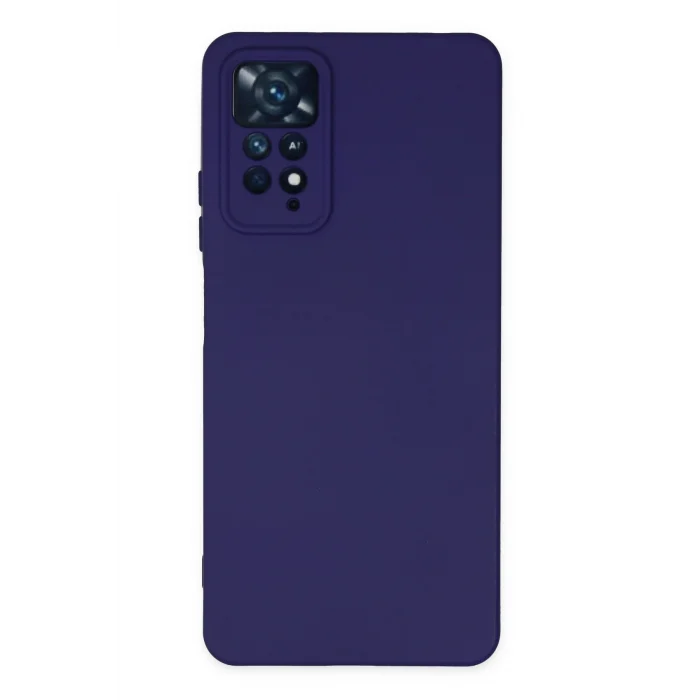 Mey İthalat®   Redmi Note 11 Pro Kılıf Nano içi Kadife Silikon - Mor