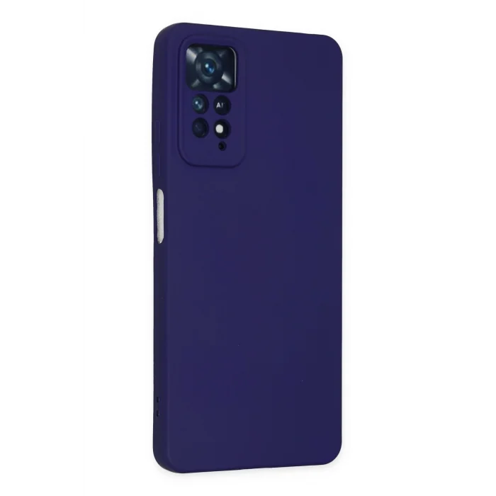 Mey İthalat®   Redmi Note 11 Pro Kılıf Nano içi Kadife Silikon - Mor