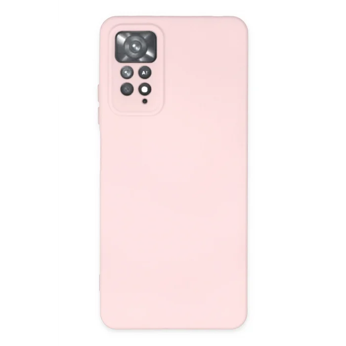 Mey İthalat®   Redmi Note 11 Pro Kılıf Nano içi Kadife Silikon - Pudra