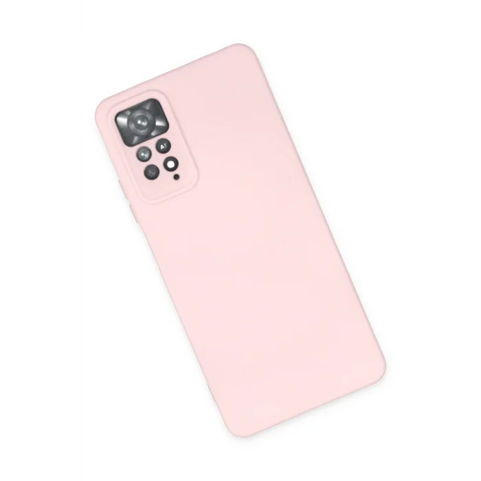 Mey İthalat®   Redmi Note 11 Pro Kılıf Nano içi Kadife Silikon - Pudra