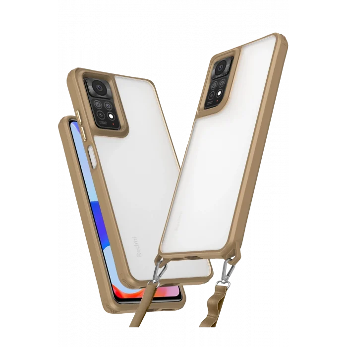 Mey İthalat®   Redmi Note 11 Pro Kılıf Penta Silikon Kılıf - Çöl Titanyum