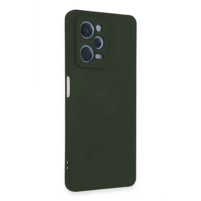 Mey İthalat®   Redmi Note 12 Pro 5G Kılıf Nano içi Kadife Silikon - Koyu Yeşil