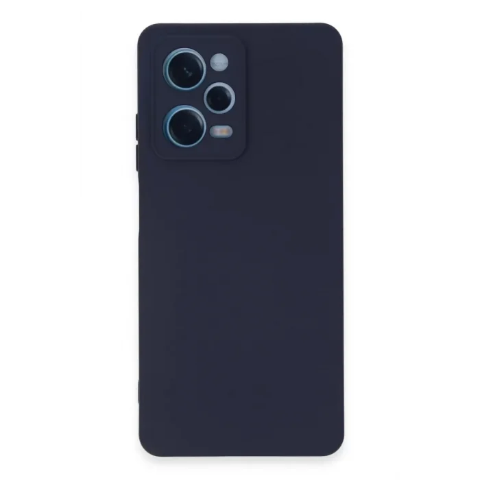 Mey İthalat®   Redmi Note 12 Pro 5G Kılıf Nano içi Kadife Silikon - Lacivert