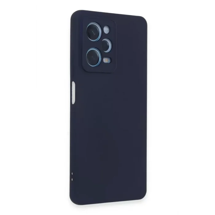 Mey İthalat®   Redmi Note 12 Pro 5G Kılıf Nano içi Kadife Silikon - Lacivert