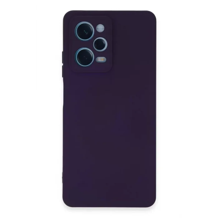 Mey İthalat®   Redmi Note 12 Pro 5G Kılıf Nano içi Kadife Silikon - Mor