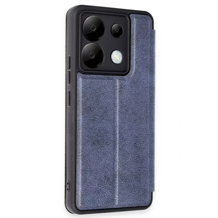 Mey İthalat®   Redmi Note 13 Pro 5G Kılıf Flip Cover - Lacivert