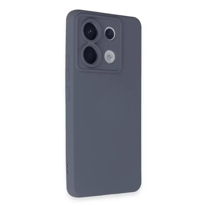 Mey İthalat®   Redmi Note 13 Pro 5G Kılıf Nano içi Kadife Silikon - Gri