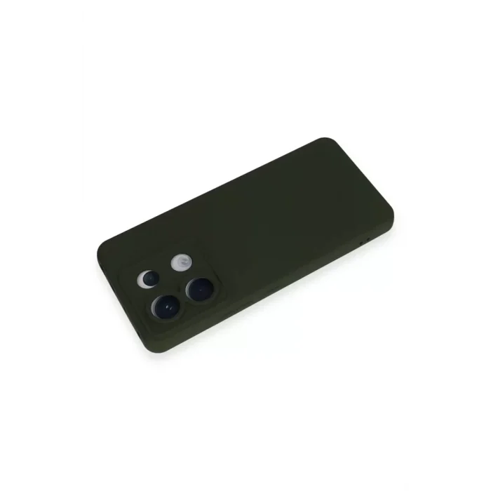 Mey İthalat®   Redmi Note 13 Pro 5G Kılıf Nano içi Kadife Silikon - Koyu Yeşil