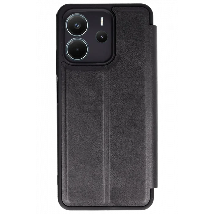 Mey İthalat®   Redmi Note 14 4G Kılıf Flip Cover - Siyah