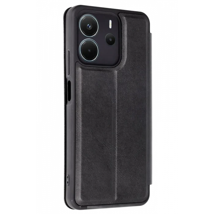 Mey İthalat®   Redmi Note 14 4G Kılıf Flip Cover - Siyah